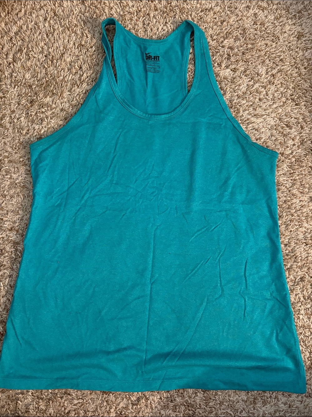 Nike Teal Racerback Dri-FIT Tank Top